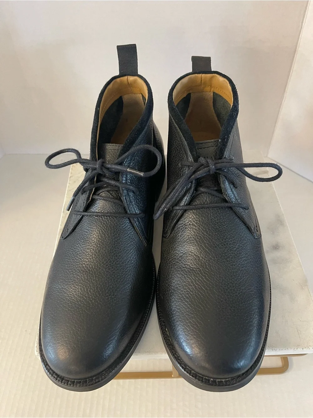 Cole Haan Black Leather Chukka Boots